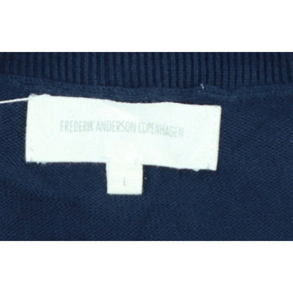 Frederik Andersson Copenhagen Men’s Navy L Sailboat Knit Jumper