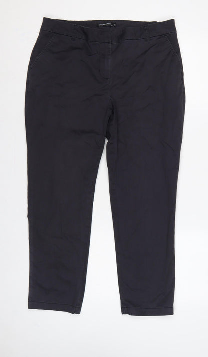 Monoprix Autreton Men’s Black 32 Slim Tapered Stretch Chino Trousers