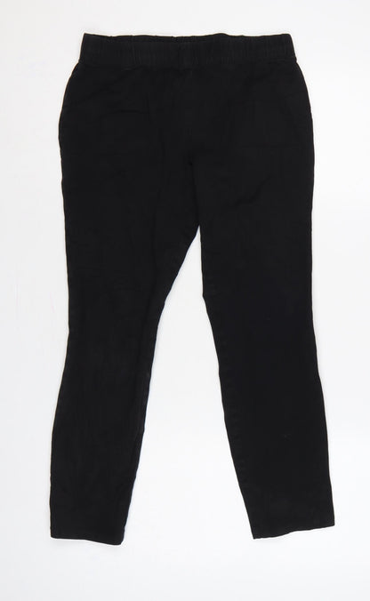 Sportscraft Women’s Black Size 10 Slim Tapered Elastic Waist Trousers