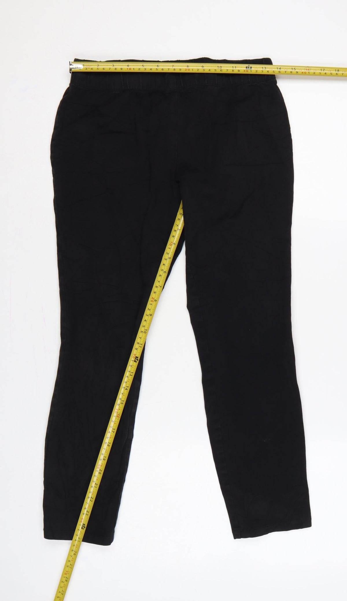 Sportscraft Women’s Black Size 10 Slim Tapered Elastic Waist Trousers