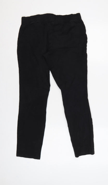 Sportscraft Women’s Black Size 10 Slim Tapered Elastic Waist Trousers