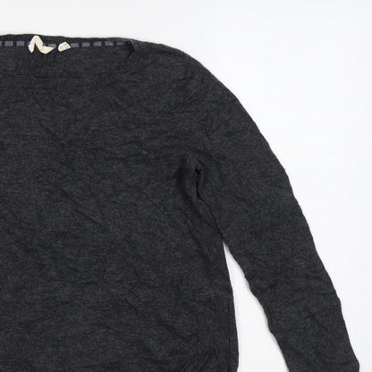 White Stuff Women’s Grey Crew Neck Knit Pullover Jumper UK 12