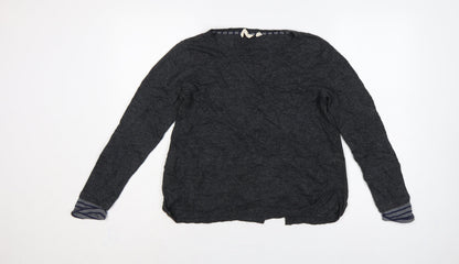White Stuff Women’s Grey Crew Neck Knit Pullover Jumper UK 12
