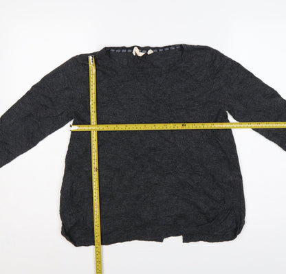 White Stuff Women’s Grey Crew Neck Knit Pullover Jumper UK 12