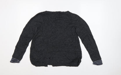 White Stuff Women’s Grey Crew Neck Knit Pullover Jumper UK 12