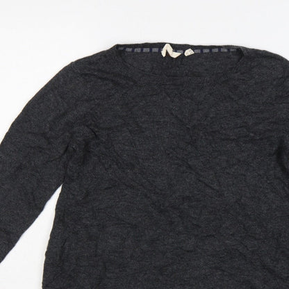 White Stuff Women’s Grey Crew Neck Knit Pullover Jumper UK 12