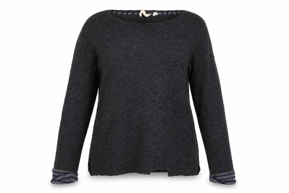 White Stuff Women’s Grey Crew Neck Knit Pullover Jumper UK 12