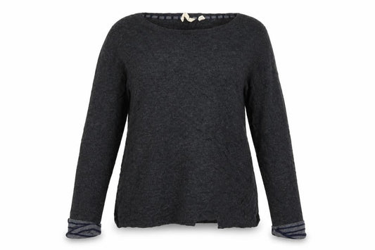 White Stuff Women’s Grey Crew Neck Knit Pullover Jumper UK 12