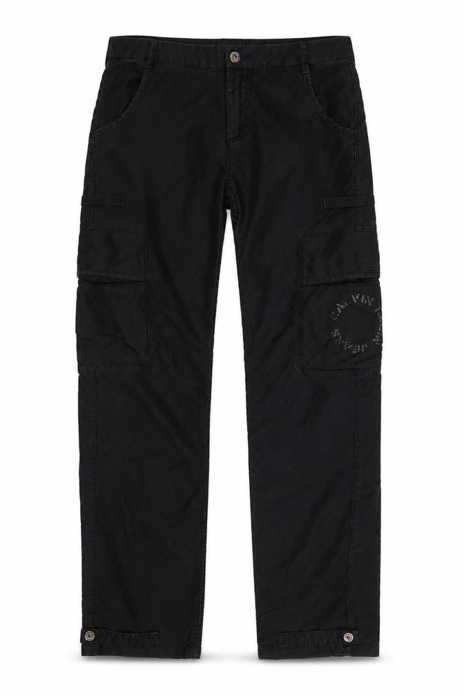 Calvin Klein Jeans Men Black W31 L34 Cargo Trousers Straight Leg