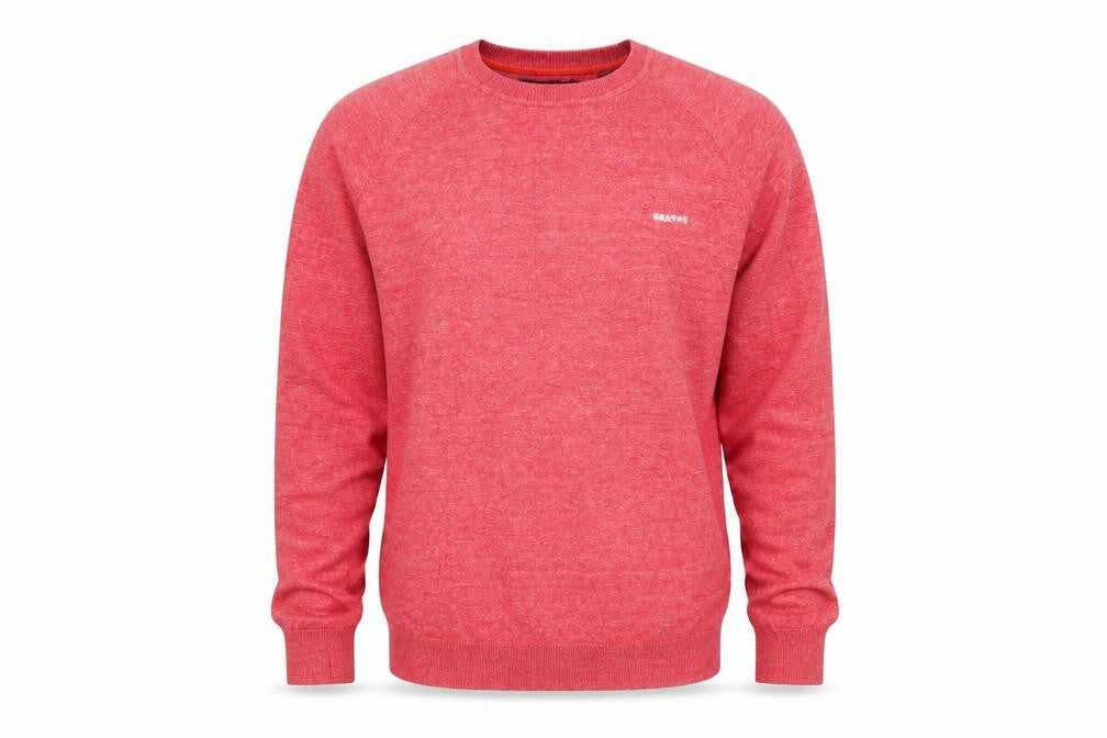 Superdry Men Pink 2XL Orange Label KnitCo Crew Neck Pullover Jumper