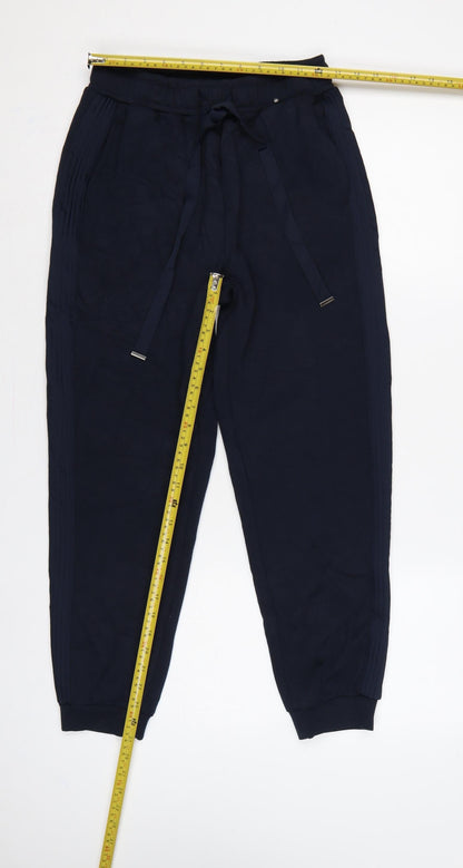 Marks & Spencer Women’s Navy Size 8 Short Tapered Jogger Trousers
