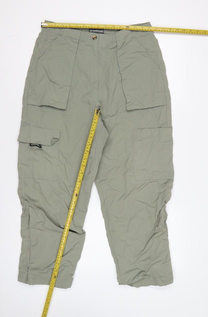 Hawkshead Women's Green Size 14 Cargo Trousers Nylon Lined