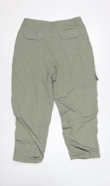 Hawkshead Women's Green Size 14 Cargo Trousers Nylon Lined