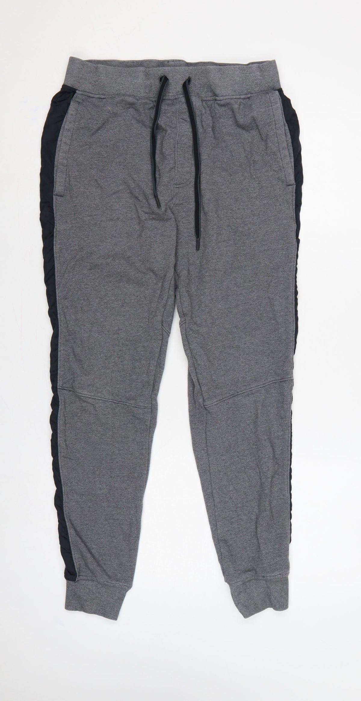 Under Armour Men’s Grey L Fitted Jogger Trousers Black Panels