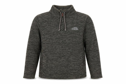 Weird Fish Men’s Grey M 1/4 Zip Fleece Sweatshirt Embroidered Logo