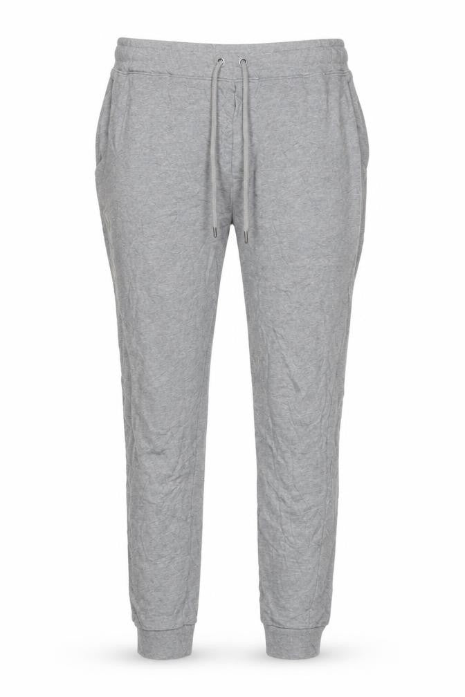 Marks and Spencer Women's Grey XL Cotton Jogger Trousers Drawstring