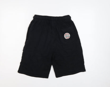 Lonsdale Men's Black M Sweat Shorts Drawstring Logo Pockets