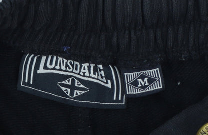 Lonsdale Men's Black M Sweat Shorts Drawstring Logo Pockets