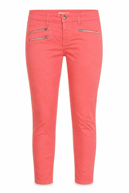 Marks & Spencer Women Pink UK 10 Skinny Stretch Jeans Zip Pockets