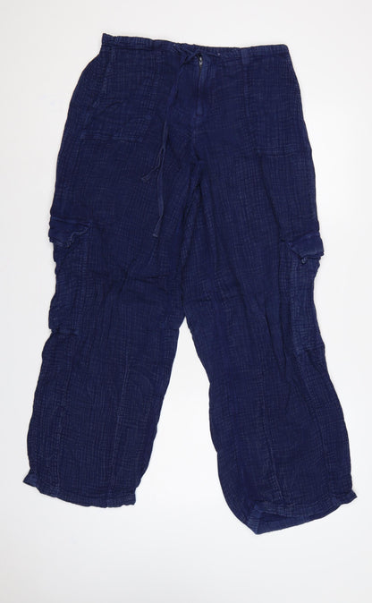 BDG Urban Outfitters Women’s Navy XS Cargo Harem Trousers Pockets