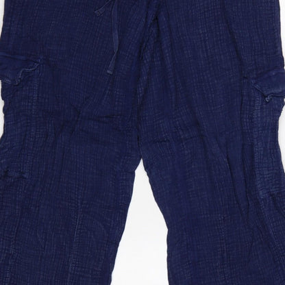 BDG Urban Outfitters Women’s Navy XS Cargo Harem Trousers Pockets