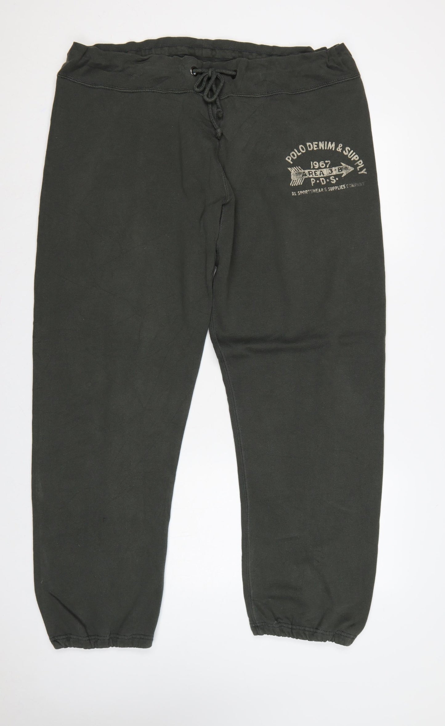 Denim & Supply Ralph Lauren Men’s Black XL Logo Sweatpants Joggers