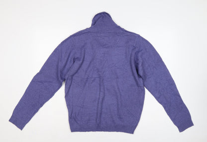 Honor Millburn at EWM Women Purple Size 16 Cowl Neck Pullover Jumper