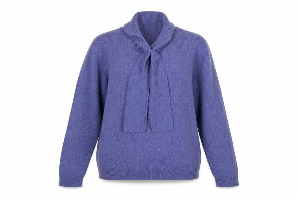 Honor Millburn at EWM Women Purple Size 16 Cowl Neck Pullover Jumper