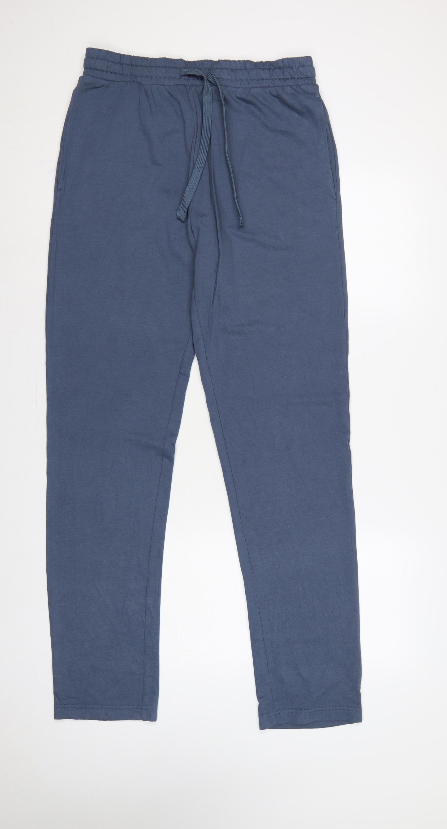 Marks and Spencer Men's Blue M Regular Fit Jogger Trousers 33-35in