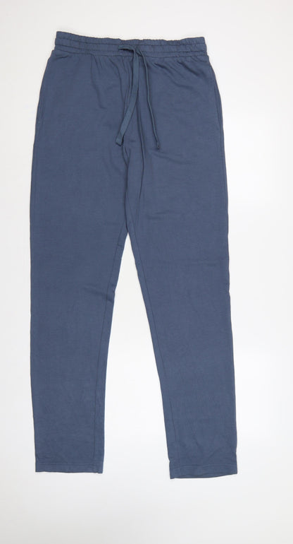Marks and Spencer Men's Blue M Regular Fit Jogger Trousers 33-35in