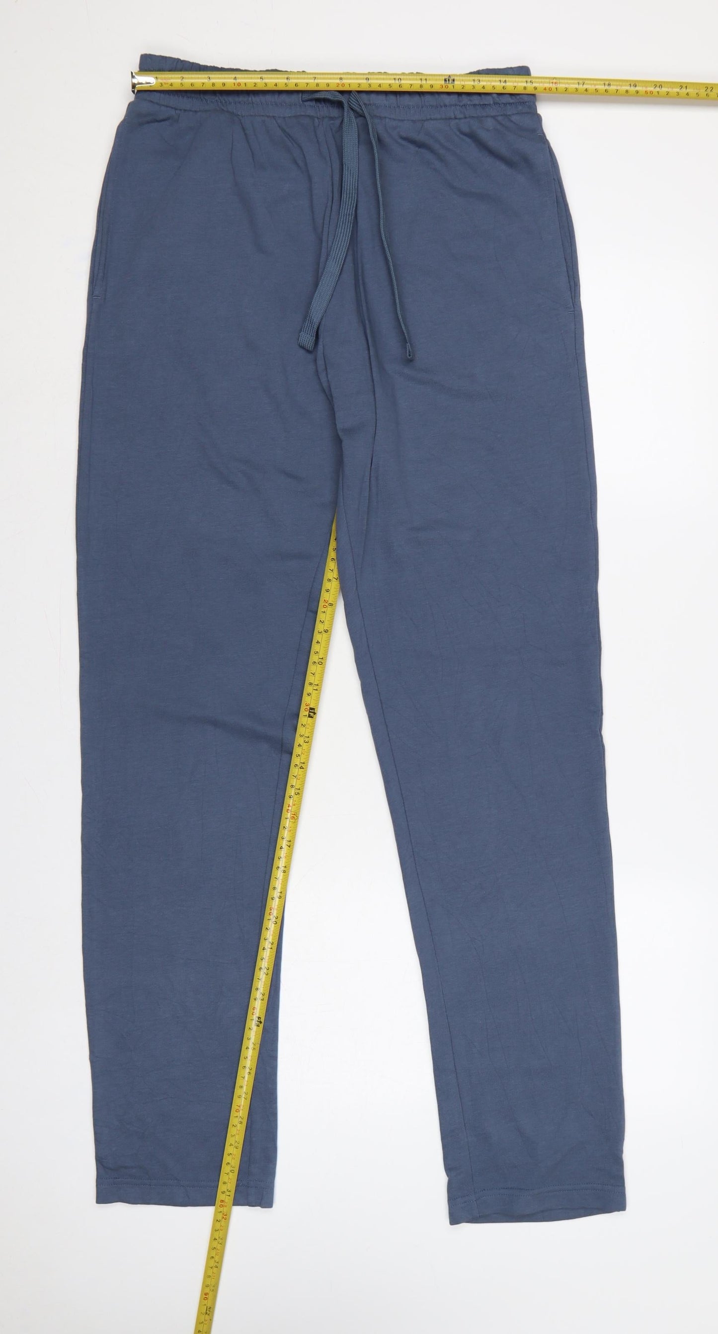 Marks and Spencer Men's Blue M Regular Fit Jogger Trousers 33-35in