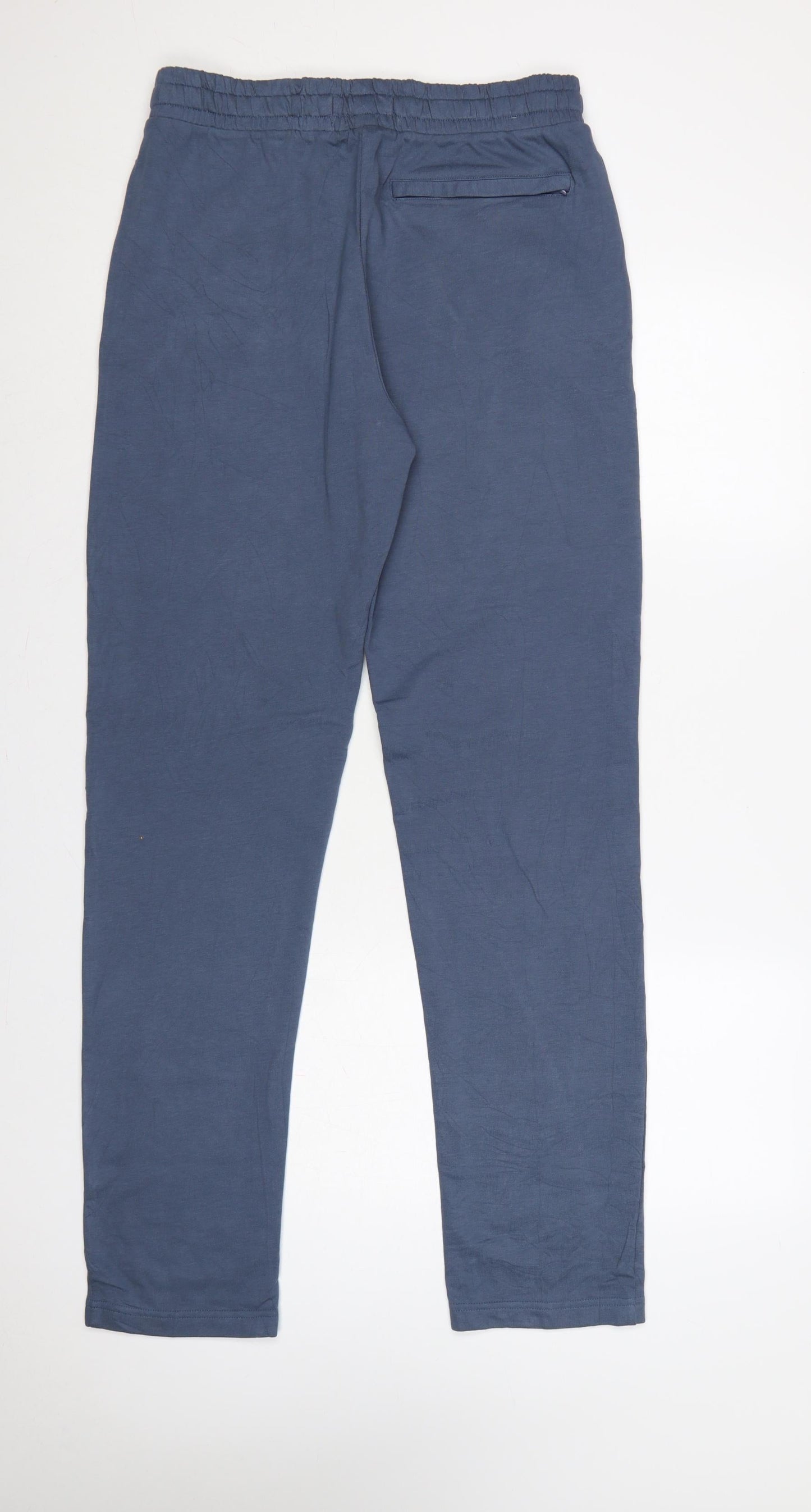 Marks and Spencer Men's Blue M Regular Fit Jogger Trousers 33-35in
