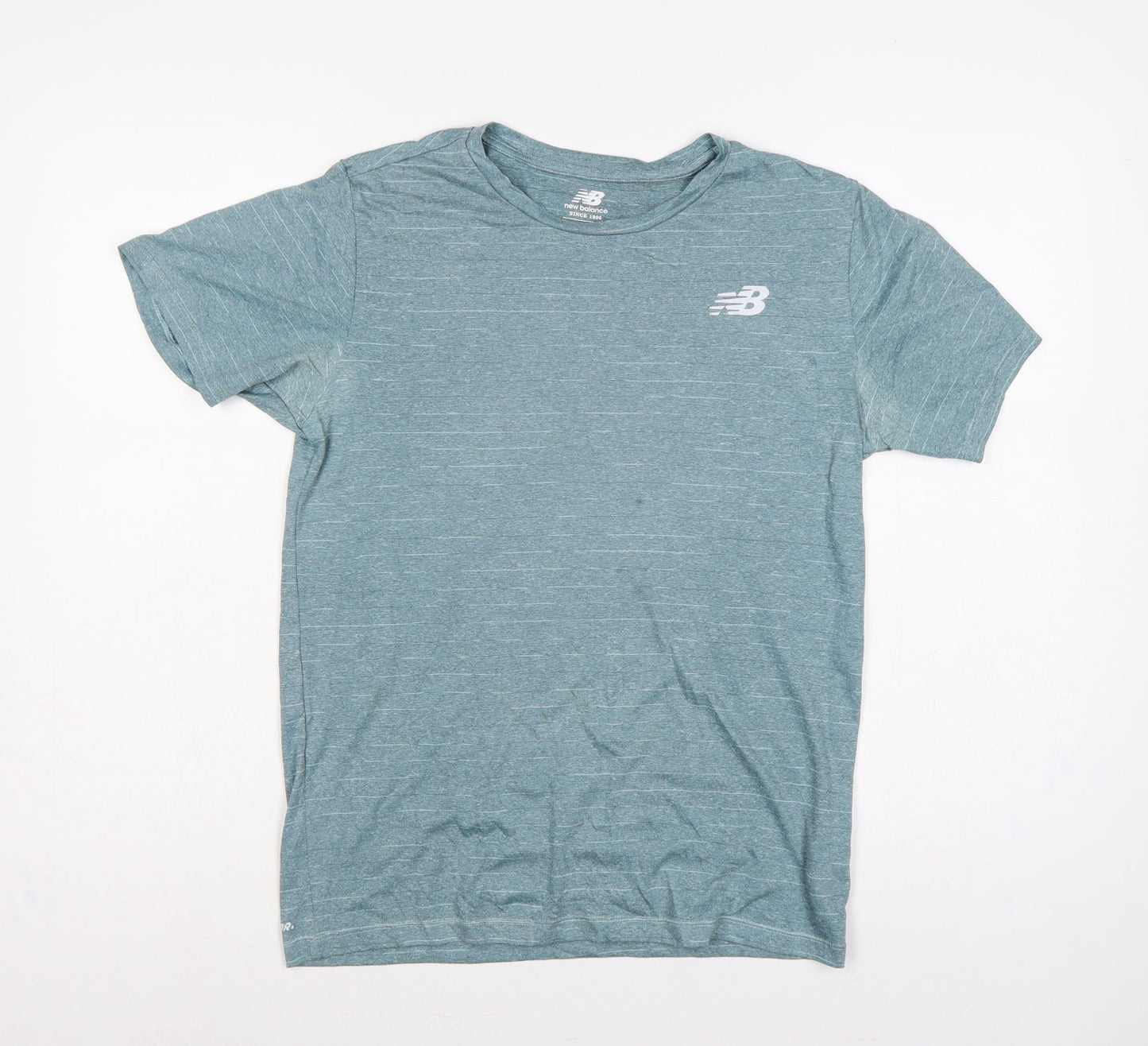 New Balance Men’s Blue S NB Dry Logo Running Gym T-Shirt