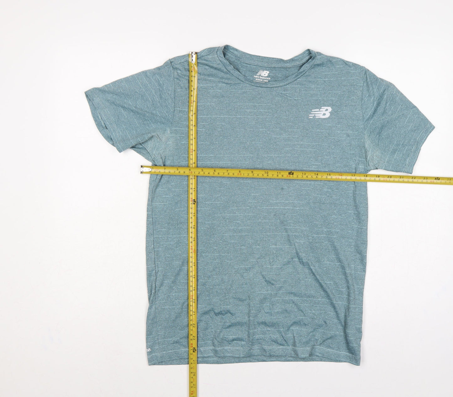 New Balance Men’s Blue S NB Dry Logo Running Gym T-Shirt