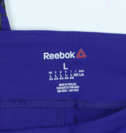 Reebok Women Purple L Les Mills Speedwick Gym Training Leggings