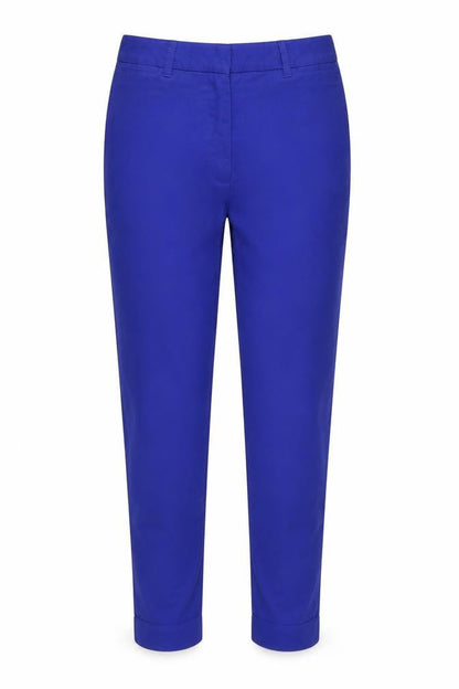 Marks & Spencer Women Blue UK 6 Short Tapered Smart Trousers