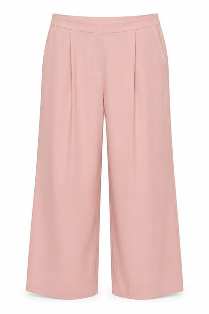 Marks & Spencer Women Pink Size 18 Wide Leg High Rise Trousers