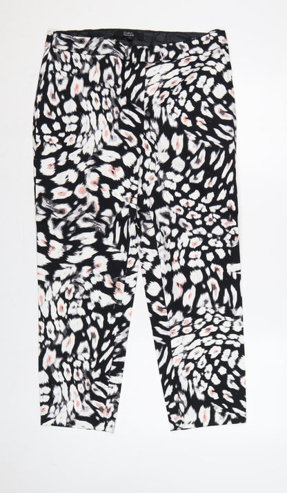 STAR Julien Macdonald Women’s Multicolour Animal Print Trousers UK 14