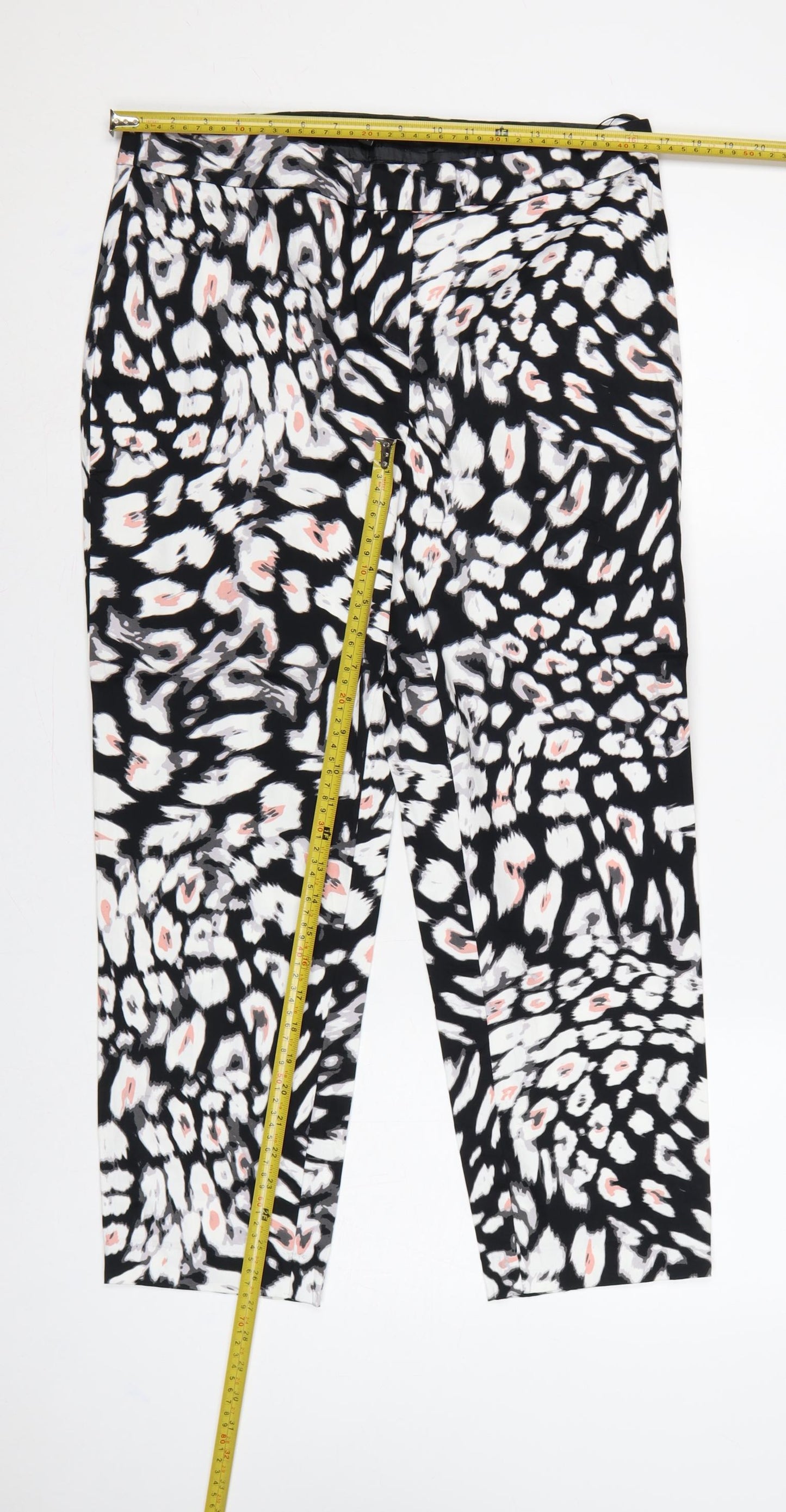 STAR Julien Macdonald Women’s Multicolour Animal Print Trousers UK 14