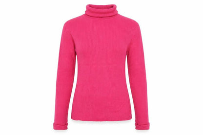 Collusion Women’s Pink UK 12 Roll Neck Ribbed Knit Slim Jumper