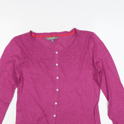 Lily & Me Women’s Pink Size 10 Open Knit Button Cardigan