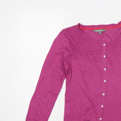 Lily & Me Women’s Pink Size 10 Open Knit Button Cardigan