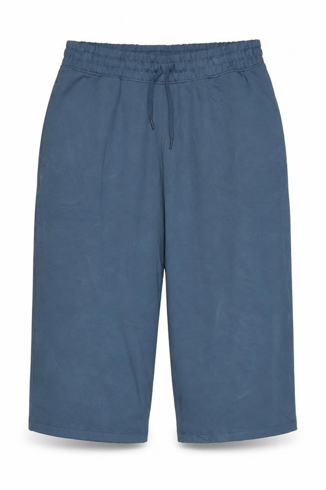 Marks and Spencer Women's Blue UK 18 Cropped Wide Leg Trousers