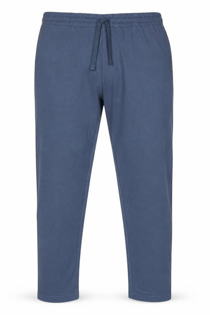 M&S Men’s Blue 3XL Regular Fit Drawstring Stretch Trousers