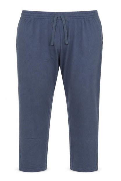 Marks and Spencer Men Blue 5XL Regular Fit Drawstring Trousers