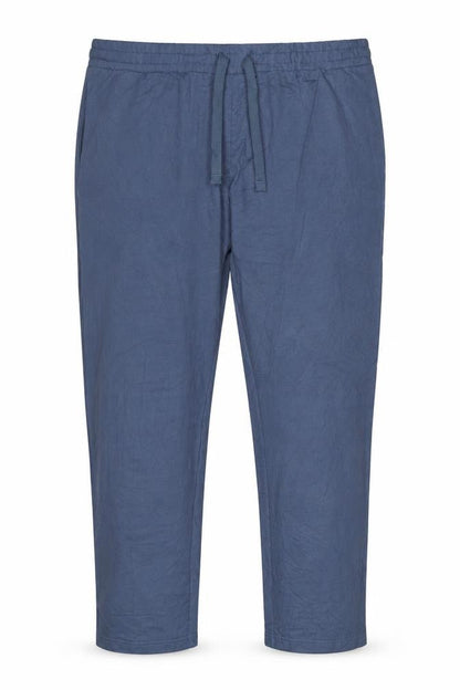 Marks and Spencer Men Blue 3XL Regular Fit Cotton Jogger Trousers