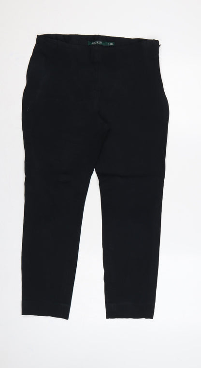 Lauren Ralph Lauren Women Black Size 8 Tailored Straight Trousers