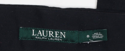 Lauren Ralph Lauren Women Black Size 8 Tailored Straight Trousers