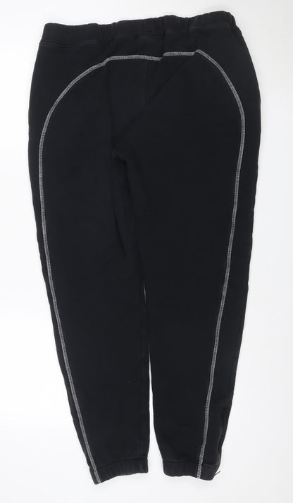 Trapstar Mens Black 2XL Jogger Sweatpants Fleece Logo Zip Pocket