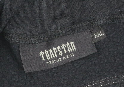Trapstar Mens Black 2XL Jogger Sweatpants Fleece Logo Zip Pocket